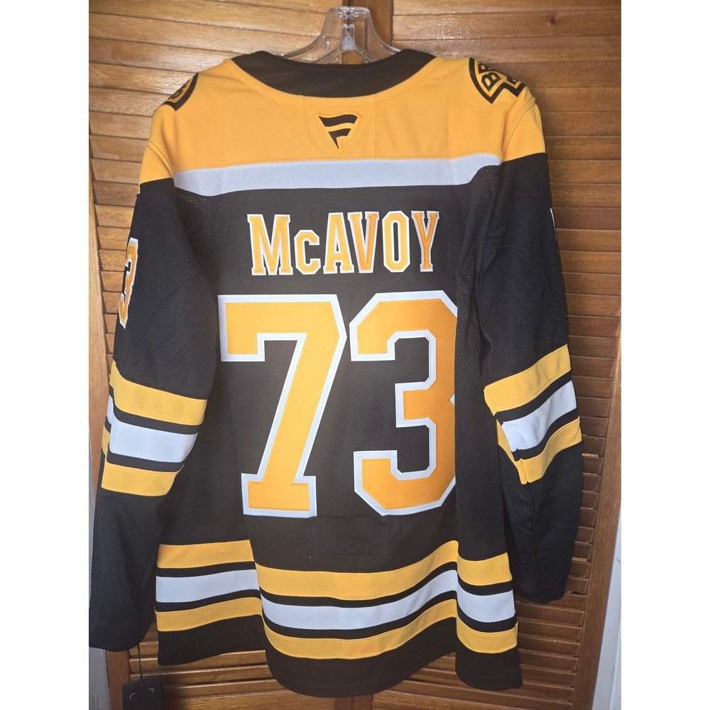 Boston Bruins Charlie McAvoy 73 Fanatics Premium NHL Jersey Mens 50 - Picture 5 of 8